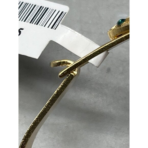 Mariana bracelet 4096/2 205 handmade blue crystals gold toned 2.5" READ NEW - Picture 9 of 10